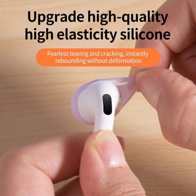 Til AirPods 4 ørepropper Anti-slip silikone etui Øreværne ørepropper - Blå