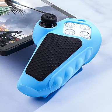 Playstation 5 / PS5 Silikone Skin Cover Case Anti-Slip Protection + Joystick Caps - Hvid