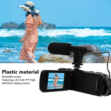 D100 2,4 tommer HD 1080P videokamera med mikrofon 16X digital zoomkamera