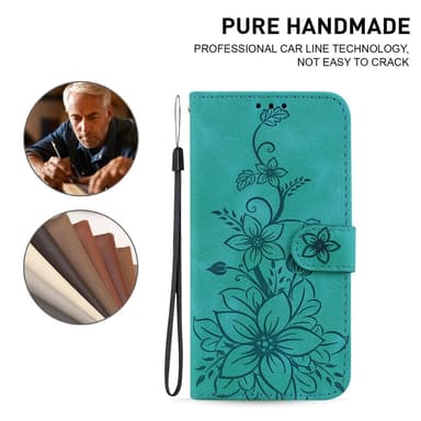 Til Xiaomi Redmi 14C 4G Cover Lily Flower Imprint Telefoncover med Støtte