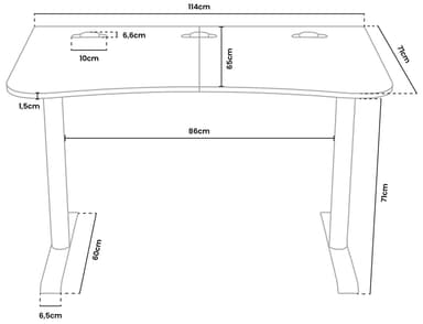 Arozzi Arena Small gaming skrivebord