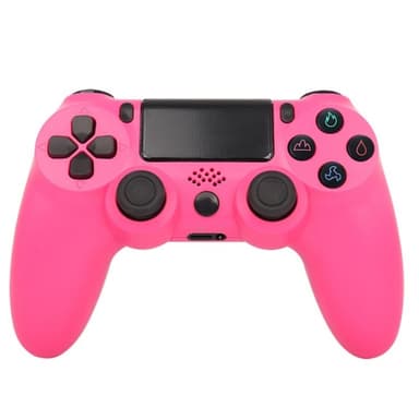 Trådløs PS4-spilcontroller med højttaler og stereoheadsetstik - Lyserød