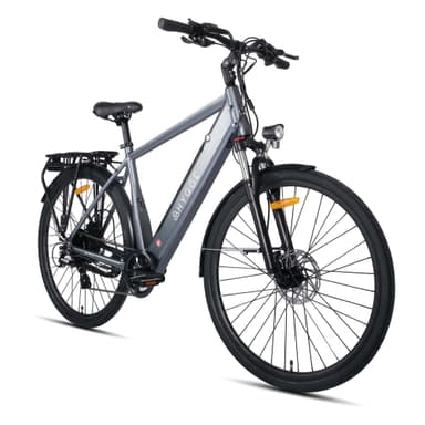 Aarhus  - Urban El-Cykel med 48V 14Ah Batteri - Grafit Grå