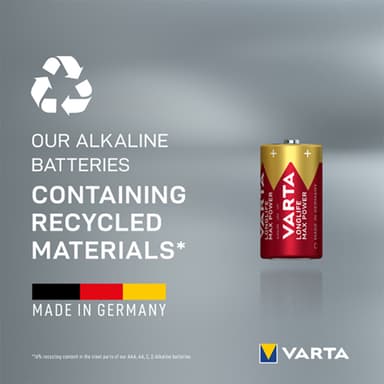 Varta Longlife Max Power C batterier (2-pakke)