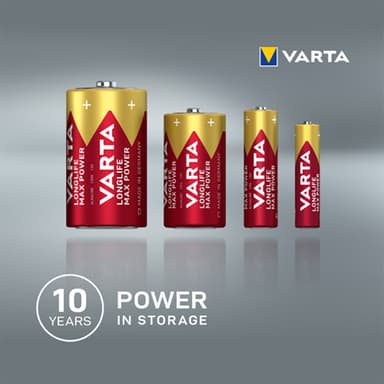 Varta Longlife Max Power C batterier (2-pakke)