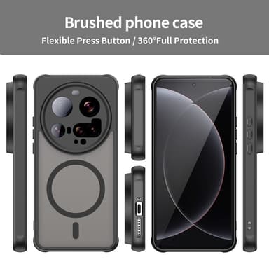 SKALO Xiaomi 15 Ultra 5G Mat Hybrid Cover - Sort