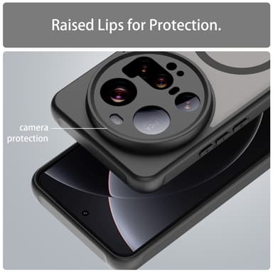 SKALO Xiaomi 15 Ultra 5G Mat Hybrid Cover - Sort