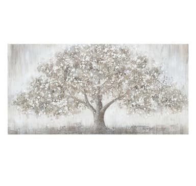 Oliemaleri 70x140cm, stort træ