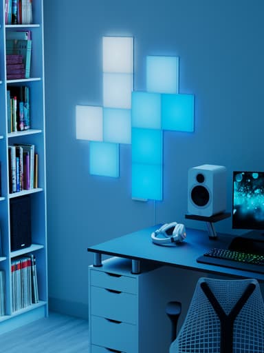 Nanoleaf Blocks struktureret kvadratisk tilføjelsessæt N8100K02-10BS (10-pak)