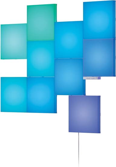 Nanoleaf Blocks struktureret kvadratisk tilføjelsessæt N8100K02-10BS (10-pak)