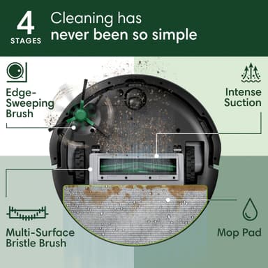iRobot Roomba Combo 105 rengøringsrobot Y311040 (sort)