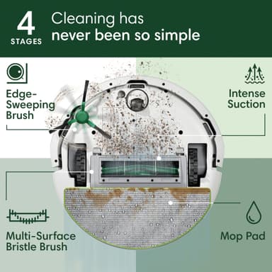 iRobot Roomba Combo 105+ rengøringsrobot Y351240 (hvid)