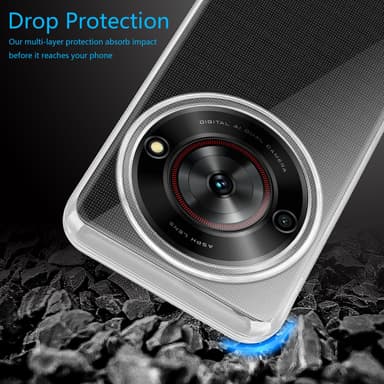 ZTE Blade A75 5G Cover Case Etui (Gennemsigtig)