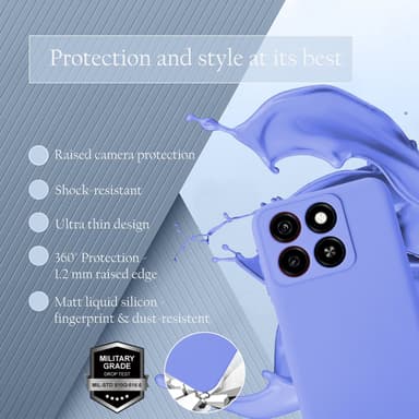 ZTE Blade A35 / A55 Cover Etui Case (lilla)