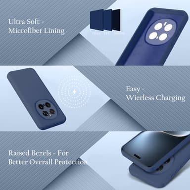 Honor Magic 7 Pro Cover Etui Case (blå)