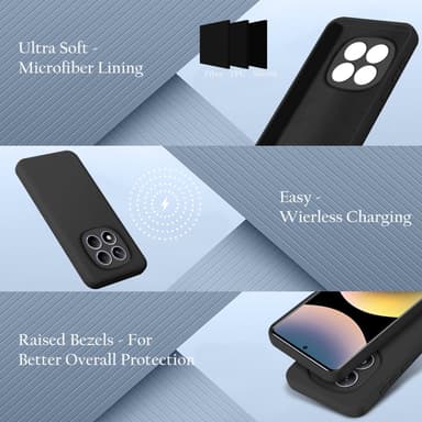 Xiaomi Redmi Note 14 Pro 4G Cover Etui Case (sort)