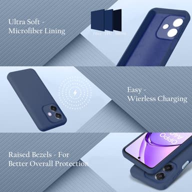 Oppo A40 Cover Etui Case (blå)