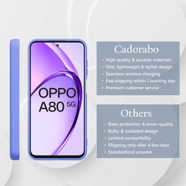 Oppo A80 Cover Etui Case (lilla)