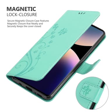 Xiaomi RedMi Note 14 Pro 4G Pungetui Cover Blomster