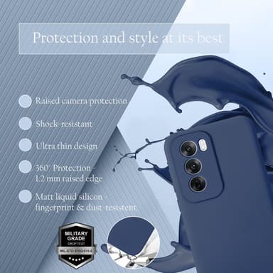 Oppo Reno 12 Cover Etui Case (blå)