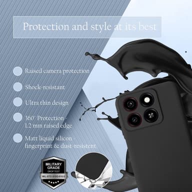 ZTE Blade A35 / A55 Cover Etui Case (sort)