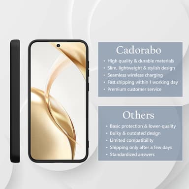 Honor 200 Cover Etui Case (sort)