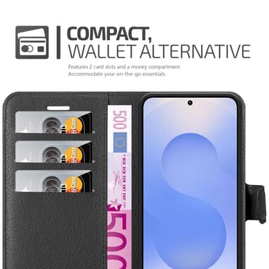 Samsung Galaxy S25 Pungetui Cover Case (Sort)