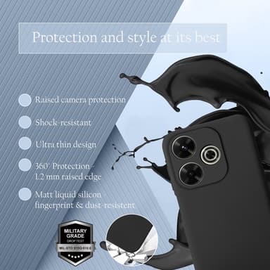 Xiaomi RedMi 13 4G Cover Etui Case (sort)