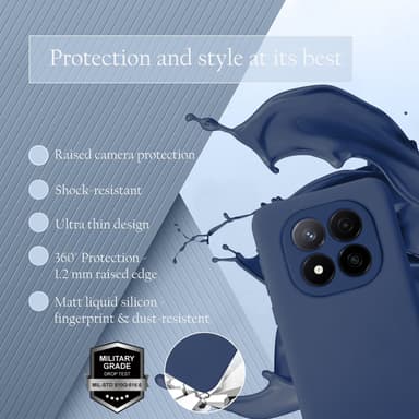 Xiaomi Redmi Note 14 Pro 5G Cover Etui Case (blå)