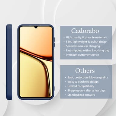 Realme C61 / C63 Cover Etui Case (blå)