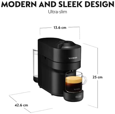 Nespresso Vertuo Pop Iced værdipakke fra DeLonghi ENV90.B (sort)