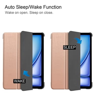 SKALO iPad Air 13 (2025) Trifold Cover - Rosa guld