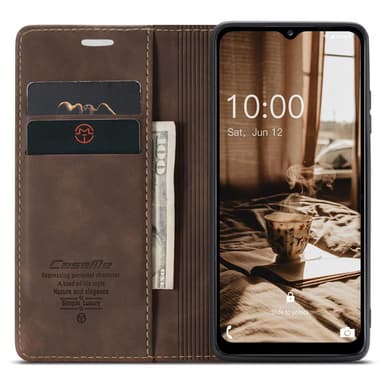 CASEME Retro tegnebog taske til Samsung Galaxy A34 - Kaffe