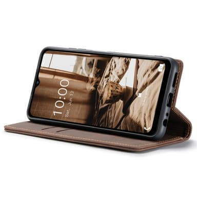 CASEME Retro tegnebog taske til Samsung Galaxy A34 - Kaffe