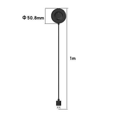 Vivo WATCH 2 USB Opladningskabelholder - Sort
