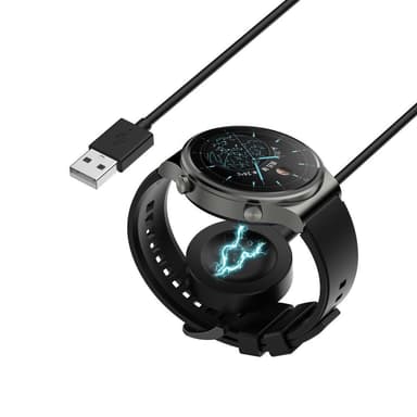 Huawei Watch D/GT Runner/GT2 Pro USB Opladningskabelholder - Sort