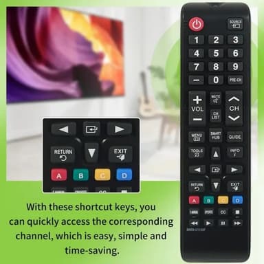 Udskiftning af fjernbetjening til BN59-01199F til Samsung TV