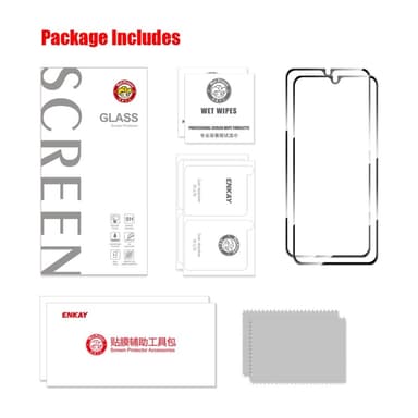 ENKAY 2Pcs Hærdet glas til Xiaomi Redmi 14C