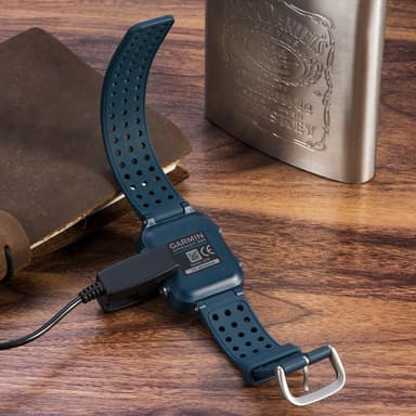 Garmin Lily/Vivomove HR 1m USB Opladningskabelholder - Sort
