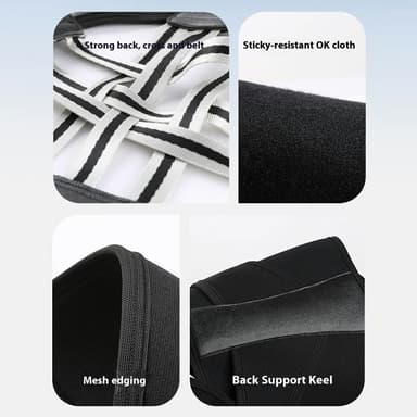 Correct Posture Back Posture Corrector Brace til mænd, kvinder - L