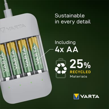 Varta ECO Charger Pro batterioplader 7042384 (hvid)