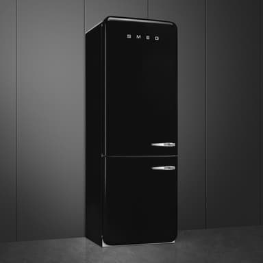 Smeg 50's Style Kølefryseskab FAB38LBL6 (Sort)
