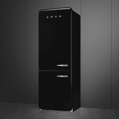 Smeg 50's Style Kølefryseskab FAB38LBL6 (Sort)