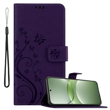 Huawei Nova 13 Pungetui Cover Blomster (Lilla)
