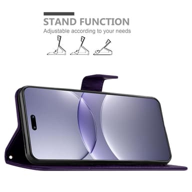 Huawei Nova 13 Pro Pungetui Cover Blomster (Lilla)