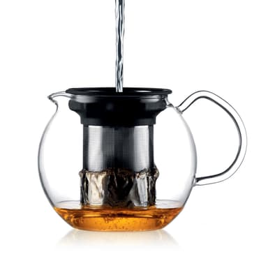 Bodum Tekande med glashåndtag og stålfilter ASSAM 1.0 L