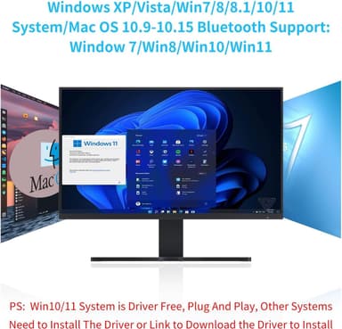 NÖRDIC WIFI6 Bluetooth 5.0 trådløs USB 3.0 adapter Dual Band 2.4/5.8GHz 1300Mbps