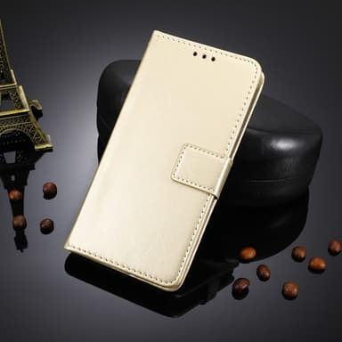 SKALO Nothing Phone (3a) 5G PU-læder Flip Cover - Guld - Guld
