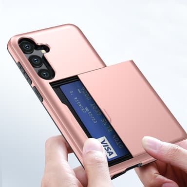 SKALO Samsung A56 5G Armor Kortholder Cover - Blå