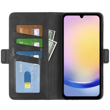 SKALO Samsung A26 5G Premium ID Flip Cover - Sort